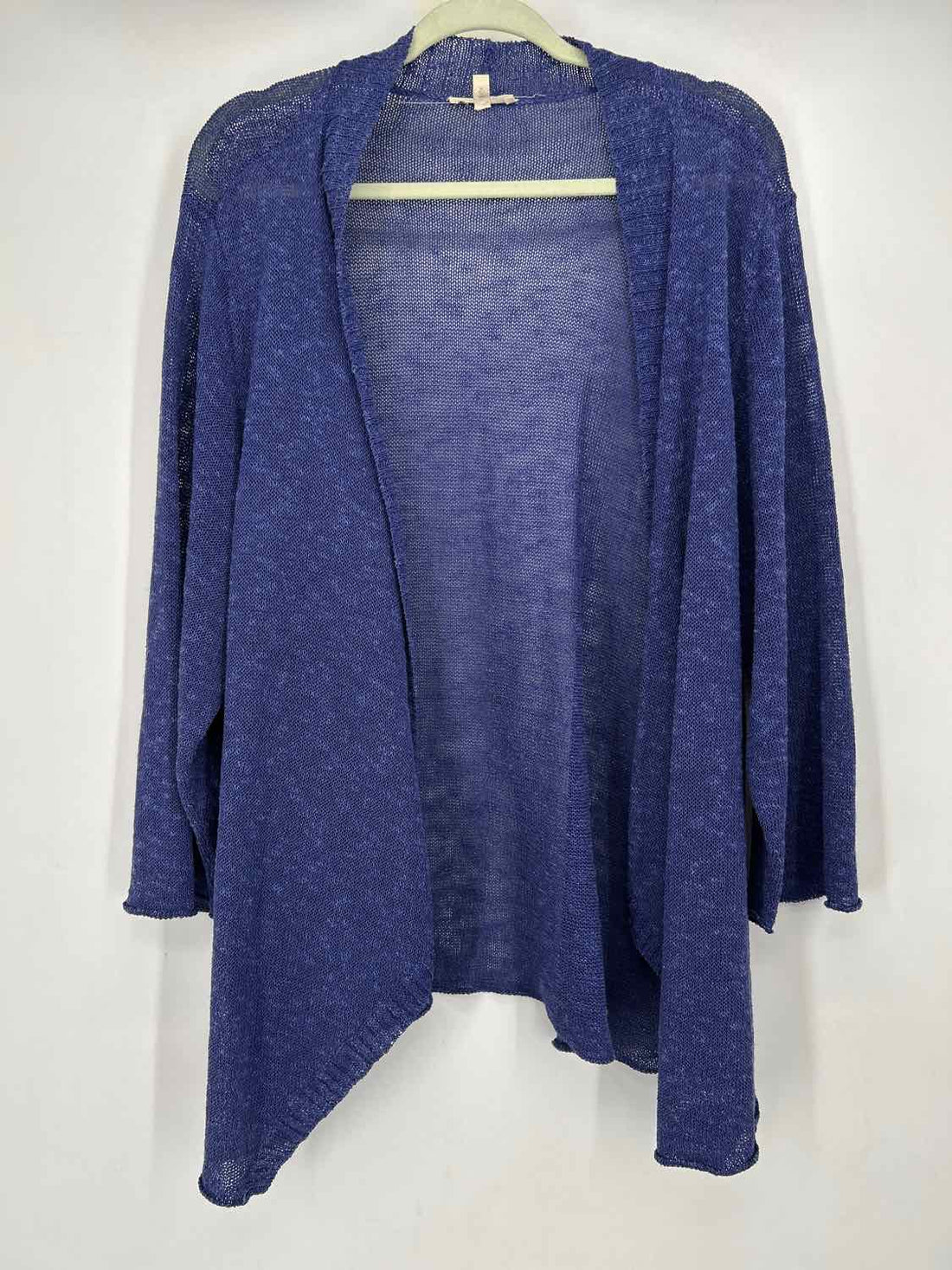 Eileen Fisher Size 3X Purple Linen Blend Cardigan