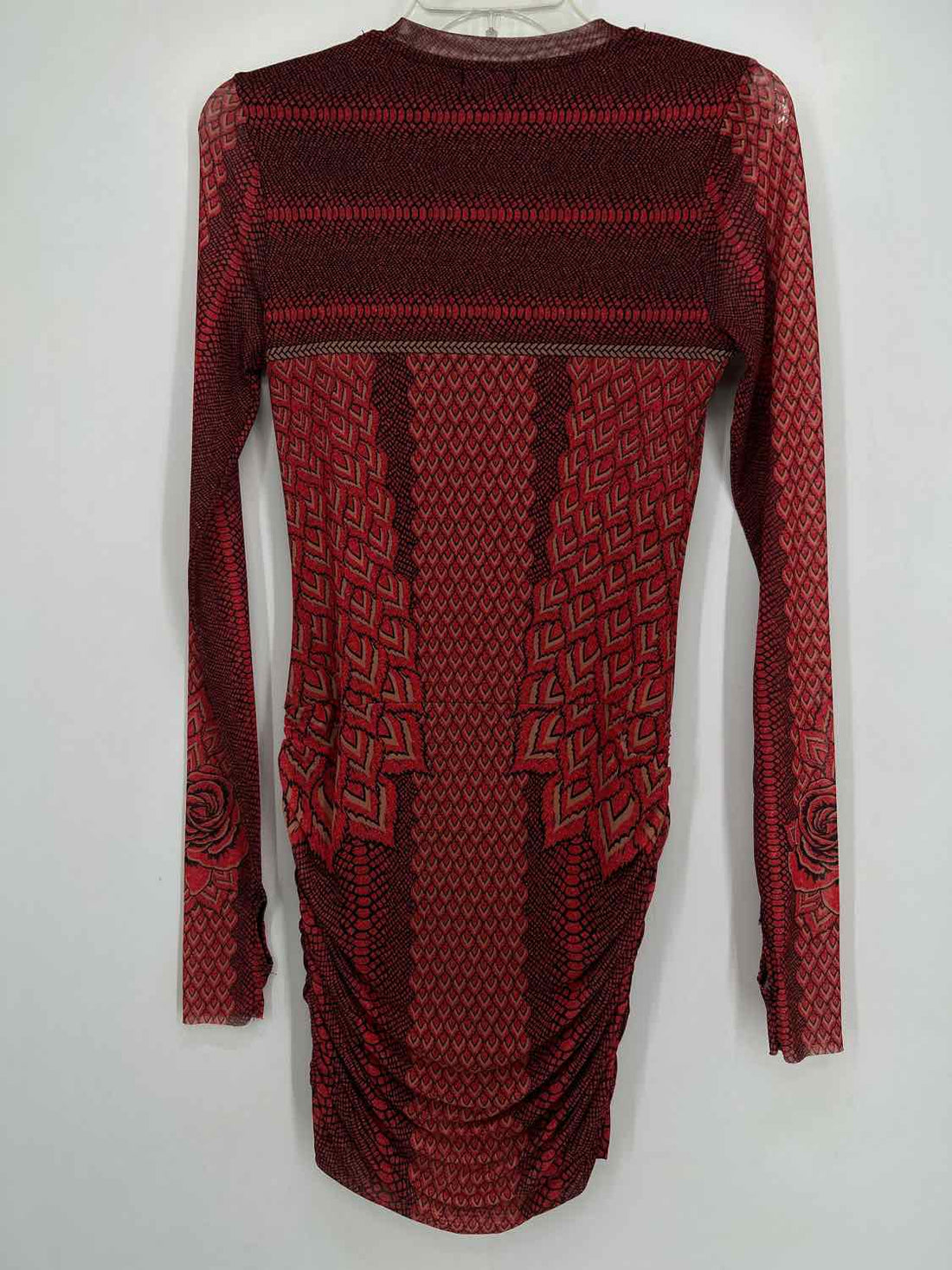 AFRM Size S Red & Black Print Dress