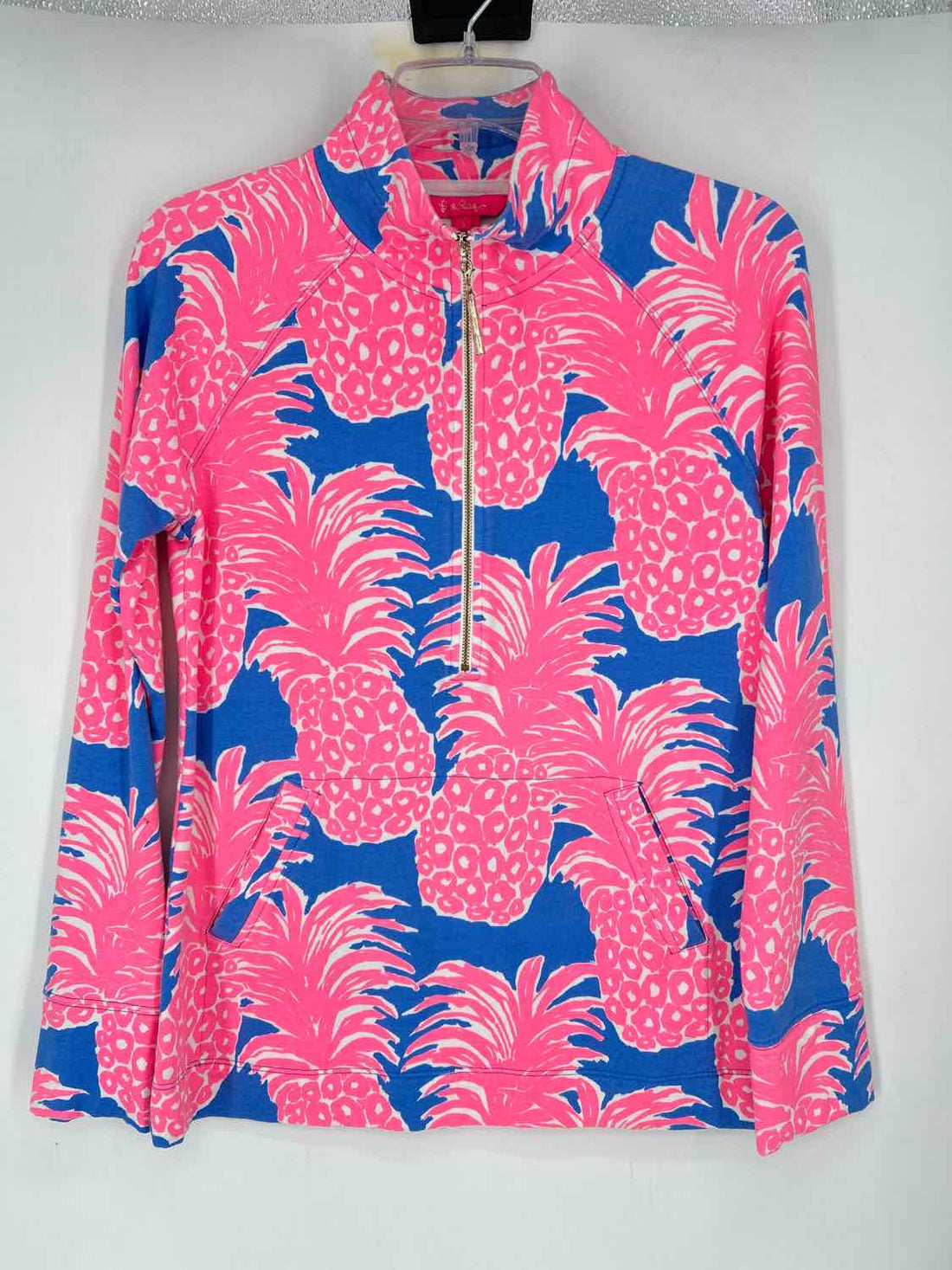 Lilly Pulitzer S Blue & Pink Print Lilly Pulitzer Jacket