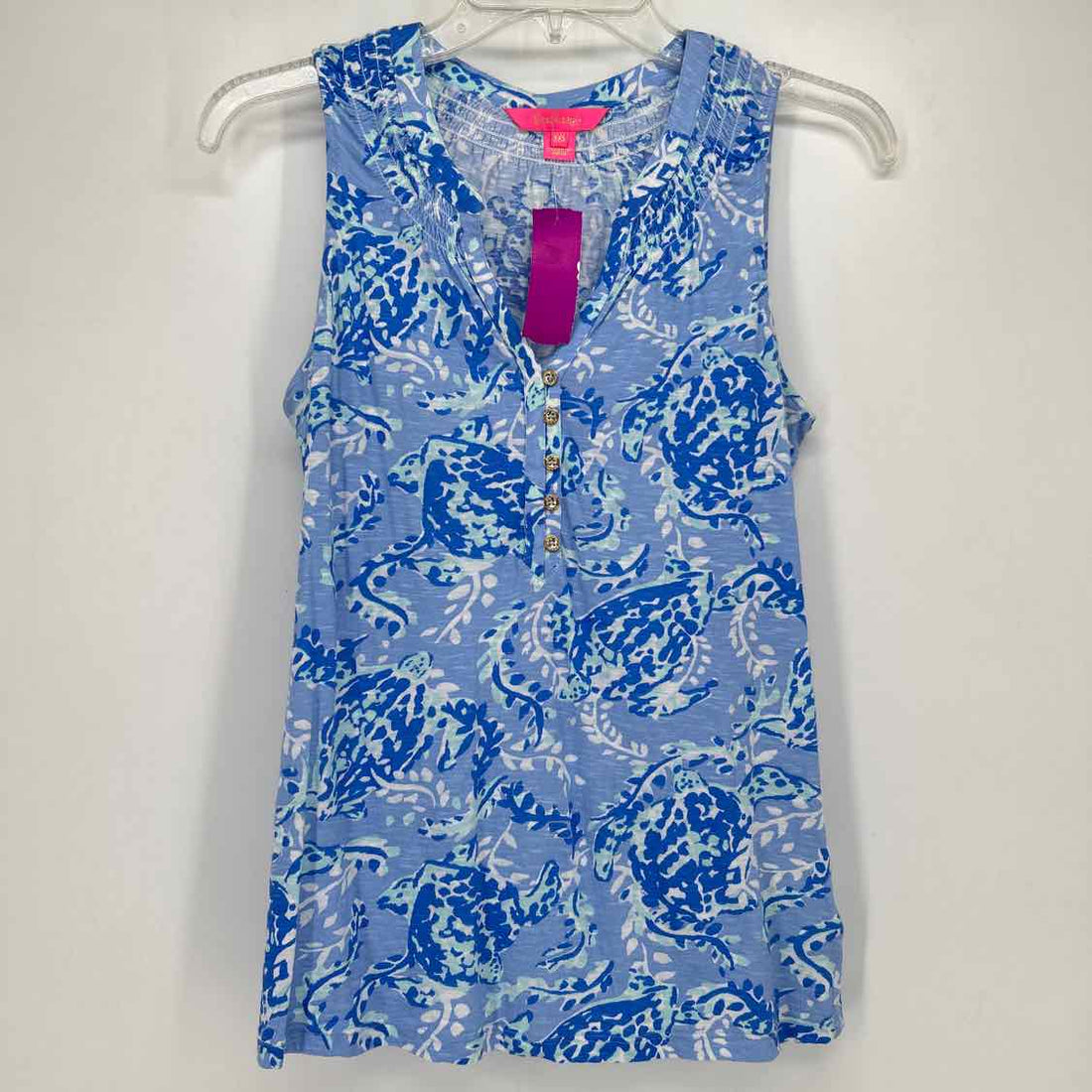 XXS Blue Print Lilly Pulitzer Tank Top