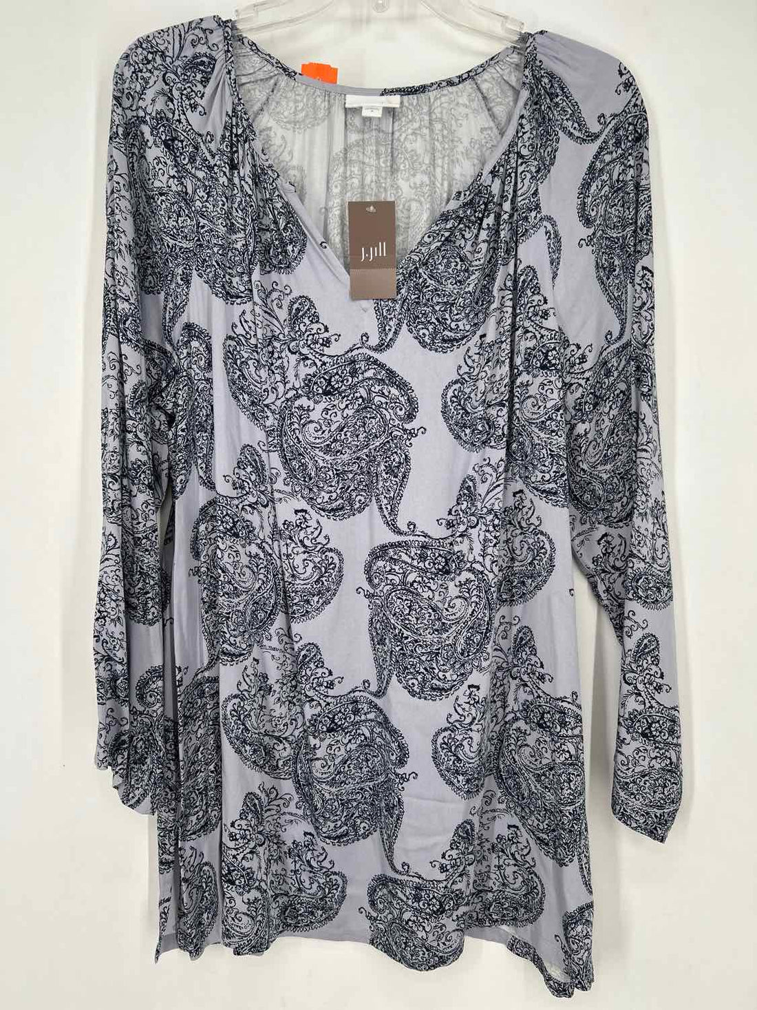 Pure Jill Size M Purple & Navy Print NWT Long Sleeve