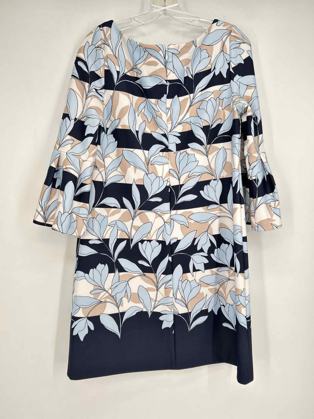 Vince Camuto Size 12 Blue Print Dress