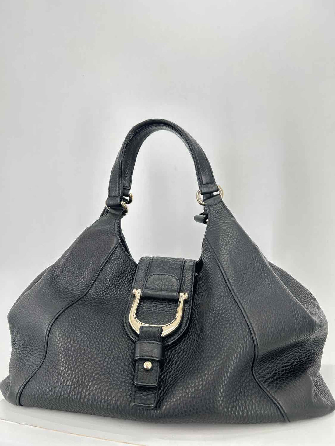 Gucci Black Pebbled Leather LUXURY