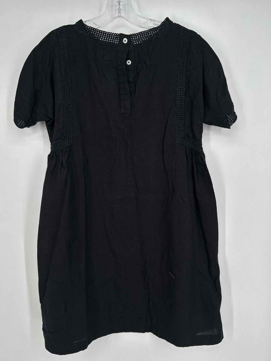 Pomegranate Size XS Black Linen Dress