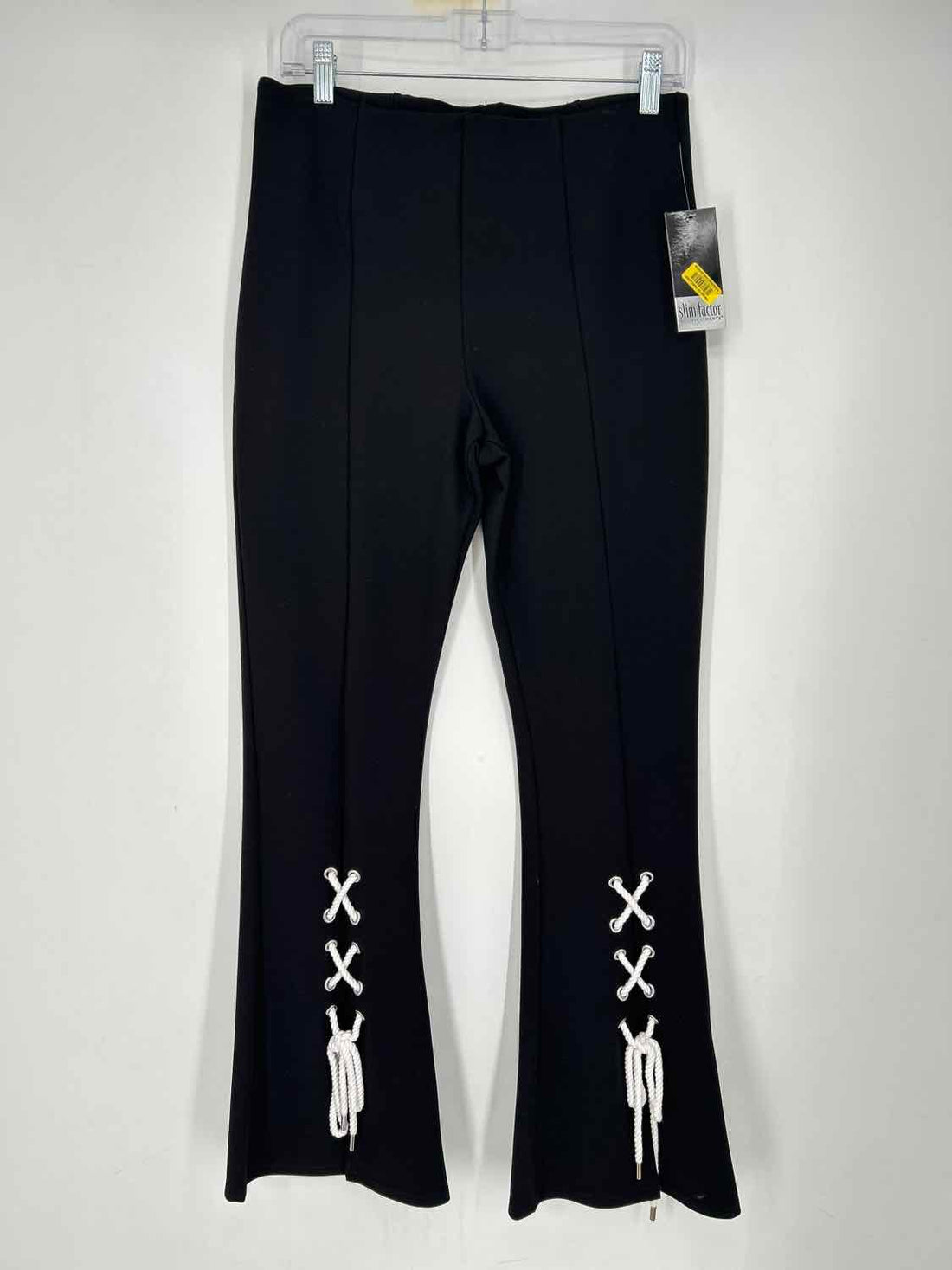 Slim Factor by Investments Size M Black NWT Pants