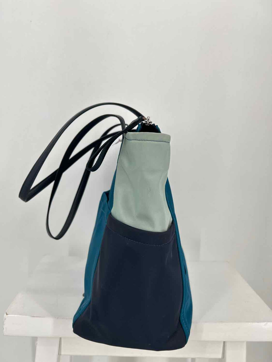 Kate Spade Teal Colorblock Nylon Tote