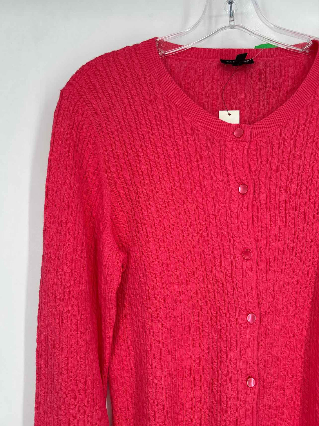 Talbots Size L coral pink NWT Cardigan