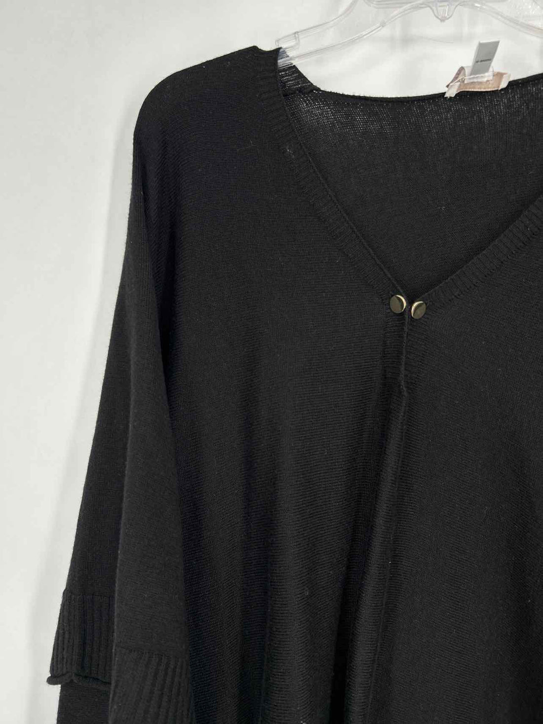 Chicos Size S/M Black Poncho