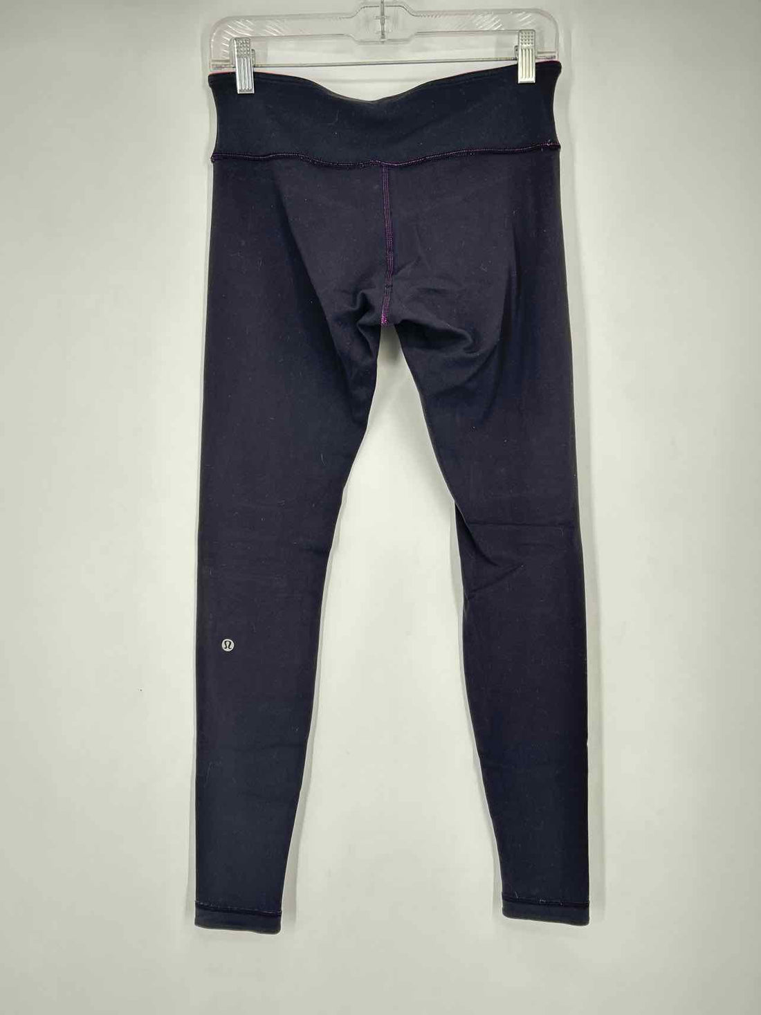 Lululemon Size 8 Black & Purple Active Leggings