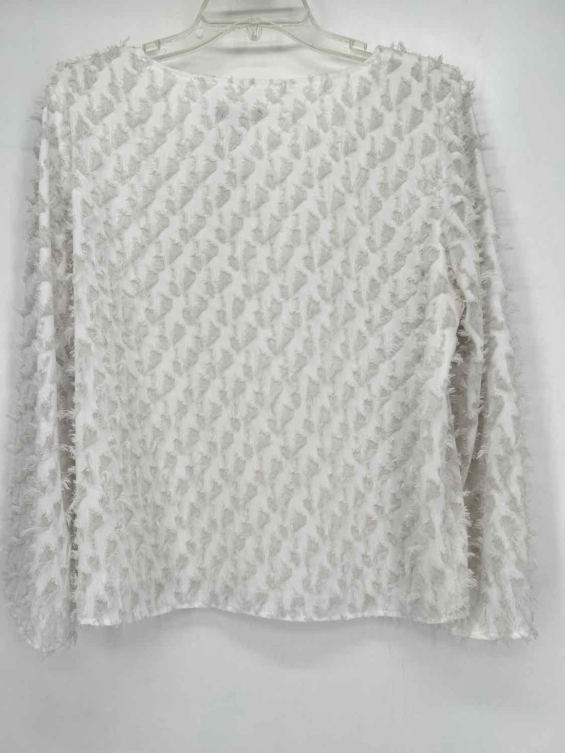 Nic+Zoe Size M White Long Sleeve