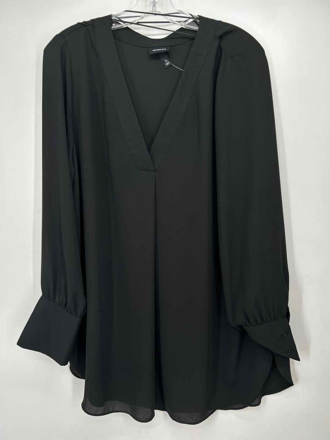 Who What Wear Size L Black Long Sleeve
