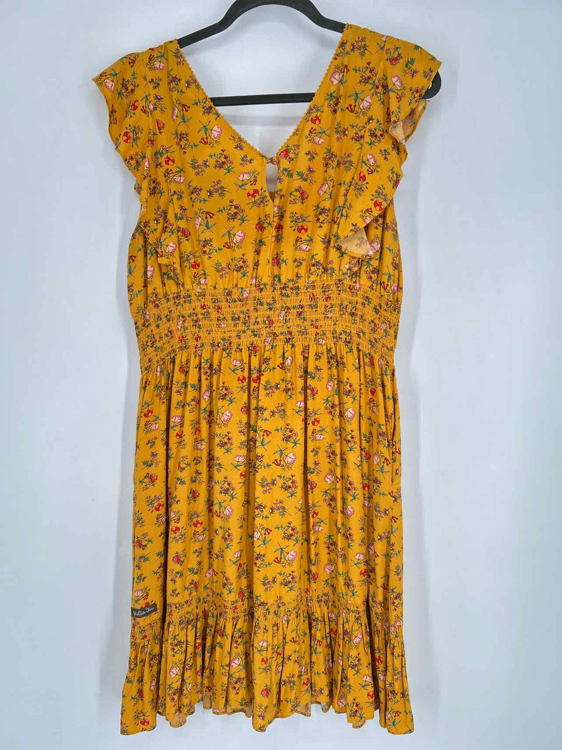 Matilda Jane Size M Mustard Floral Dress