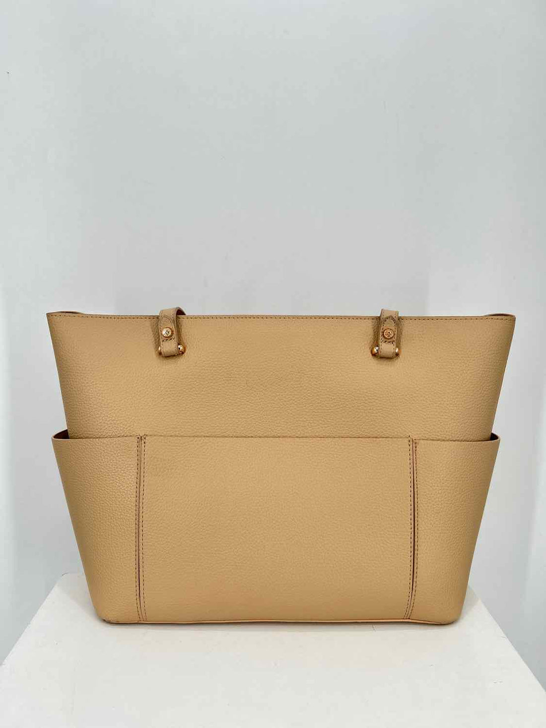 Anne Klein Beige Faux Leather Pre Owned Tote
