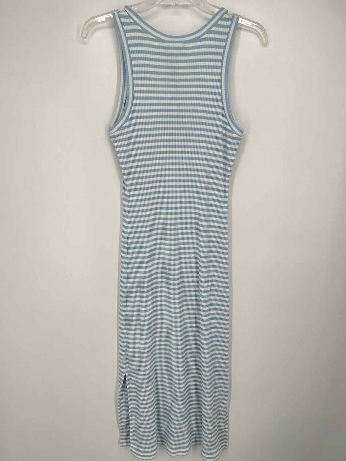 Rails Size S White & Blue Striped Sleeveless Dress
