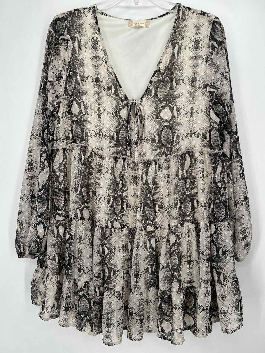 Altard State Size M Python Long Sleeve Dress