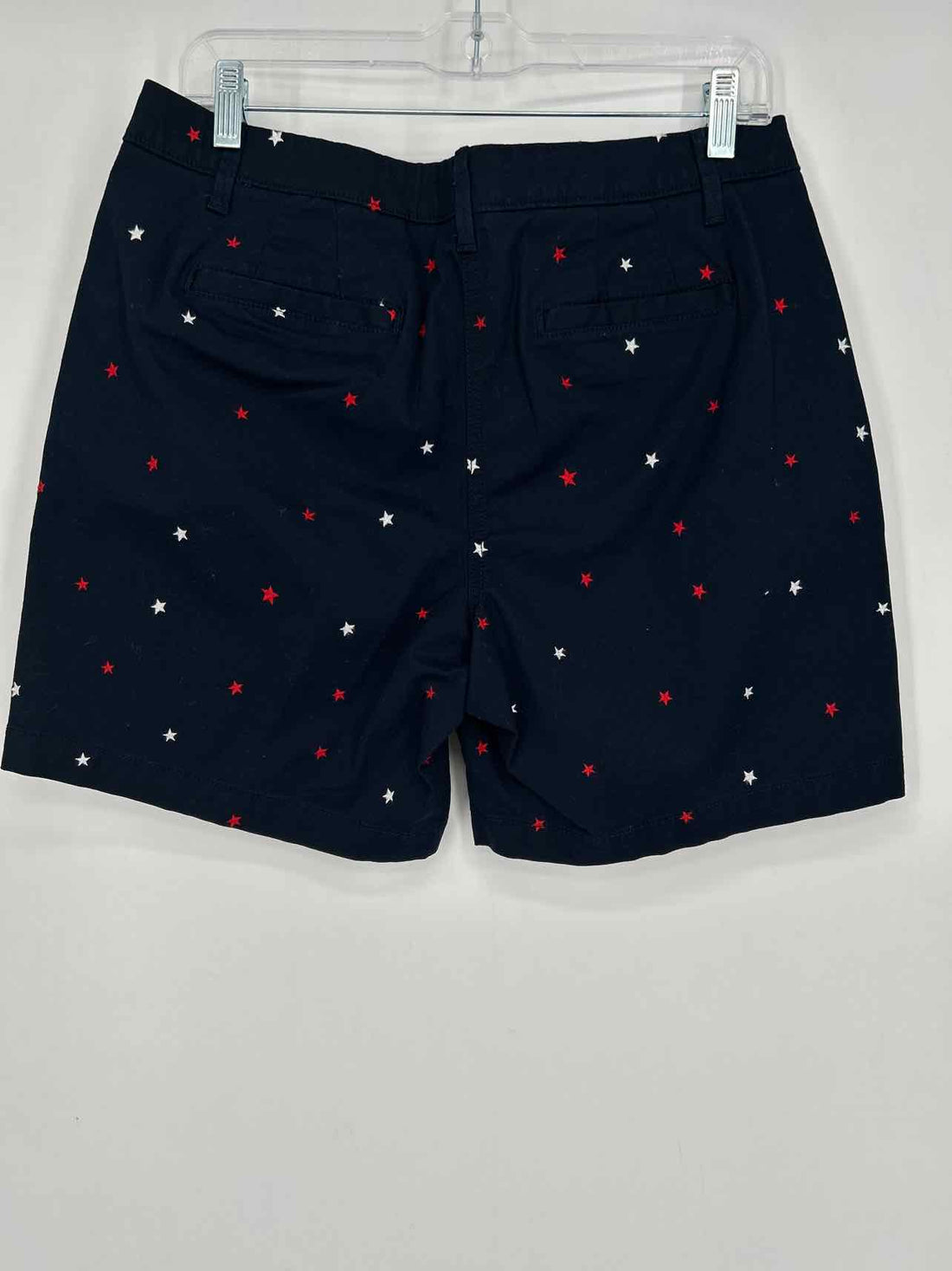 Talbots Size 10 Navy Stars Embroidered Shorts