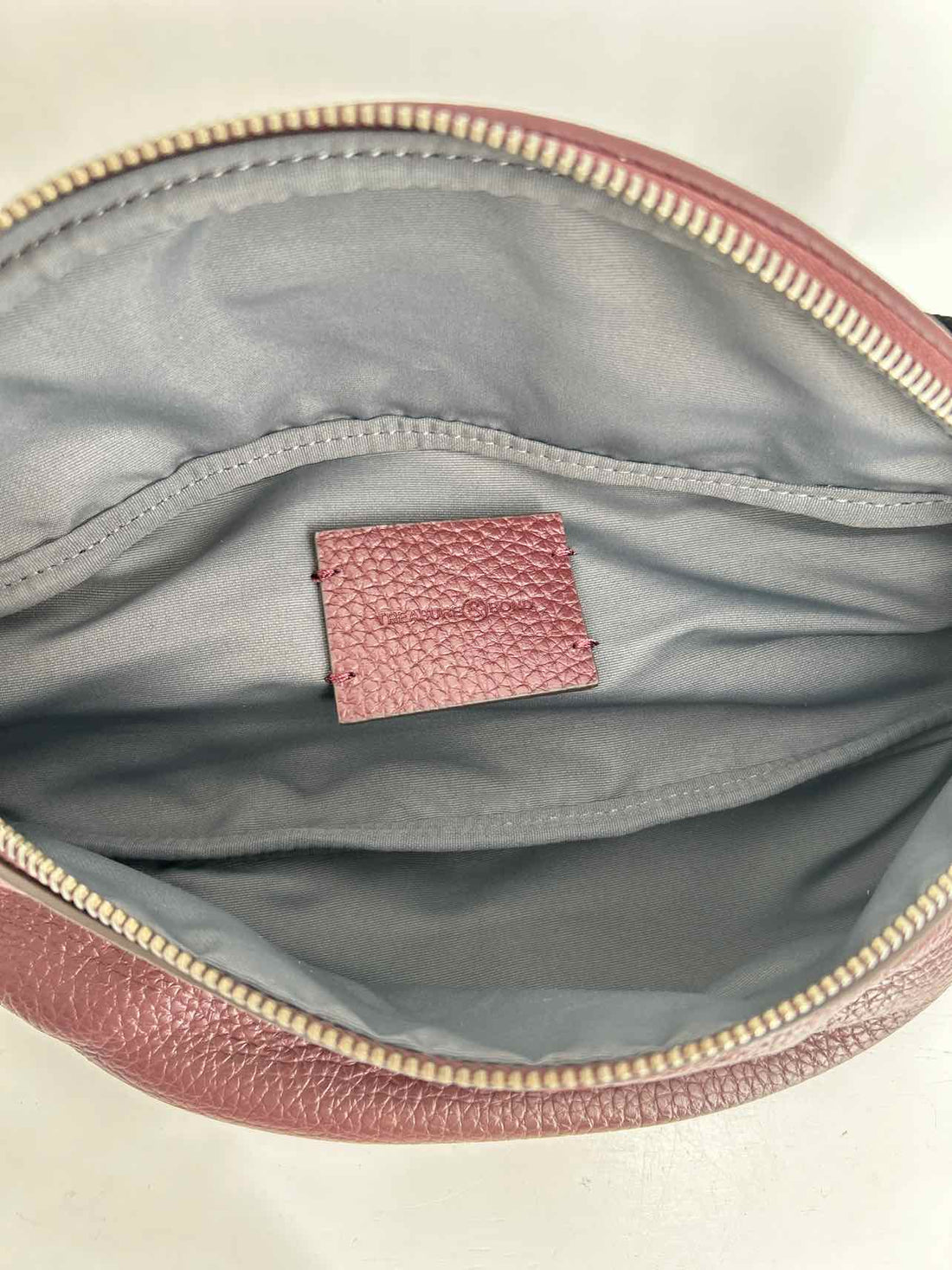 Treasure & Bond Burgundy Pebbled Leather Belt Bag