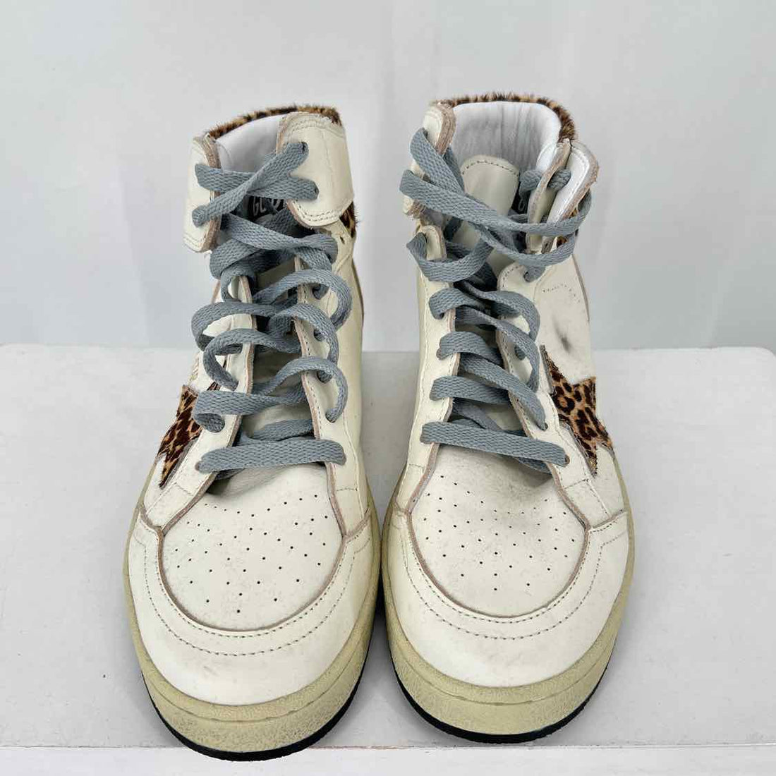 Golden Goose Women Size 38 White & leopard Sneakers