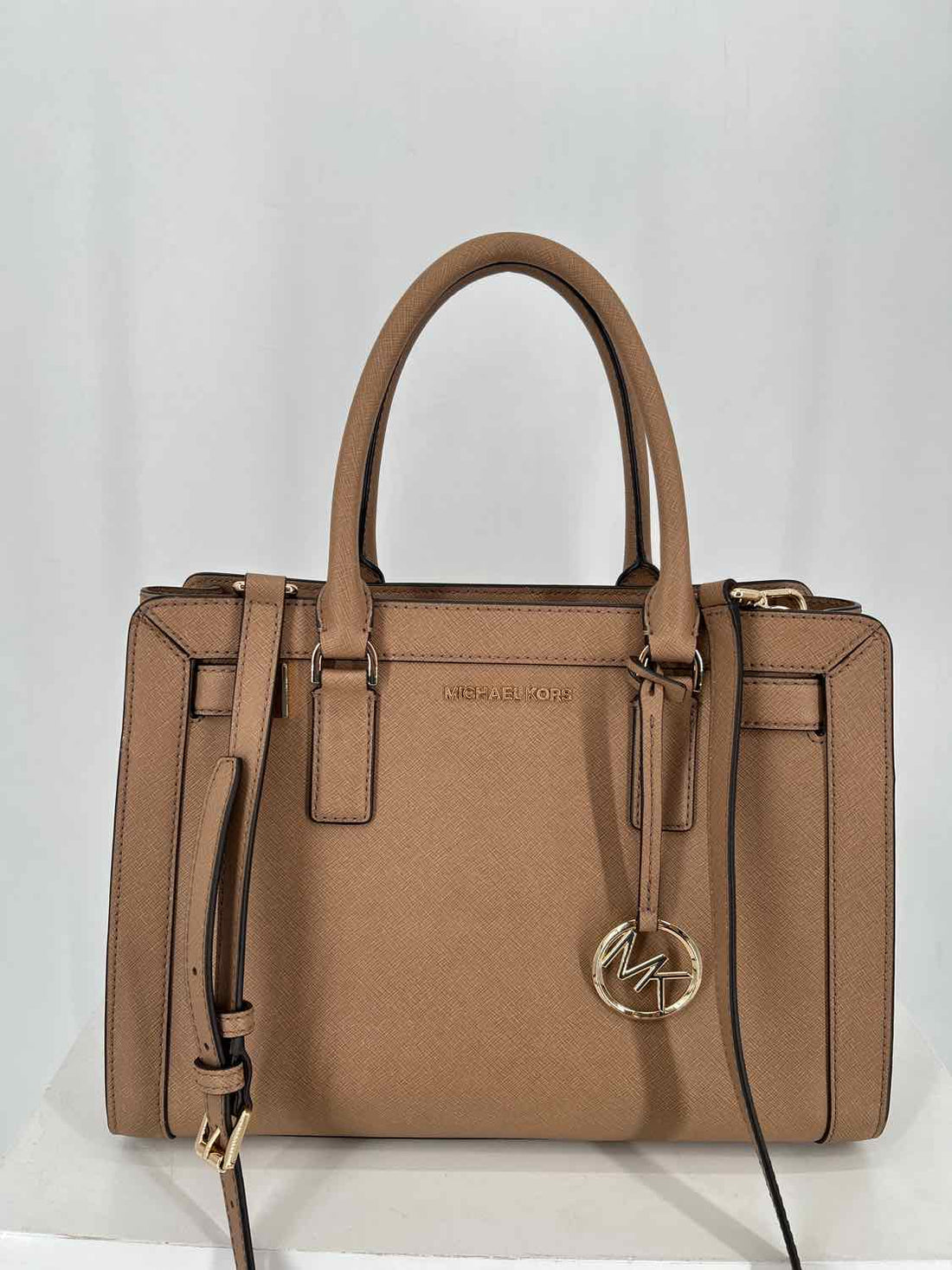 Michael Kors Brown Saffiano Leather Crossbody