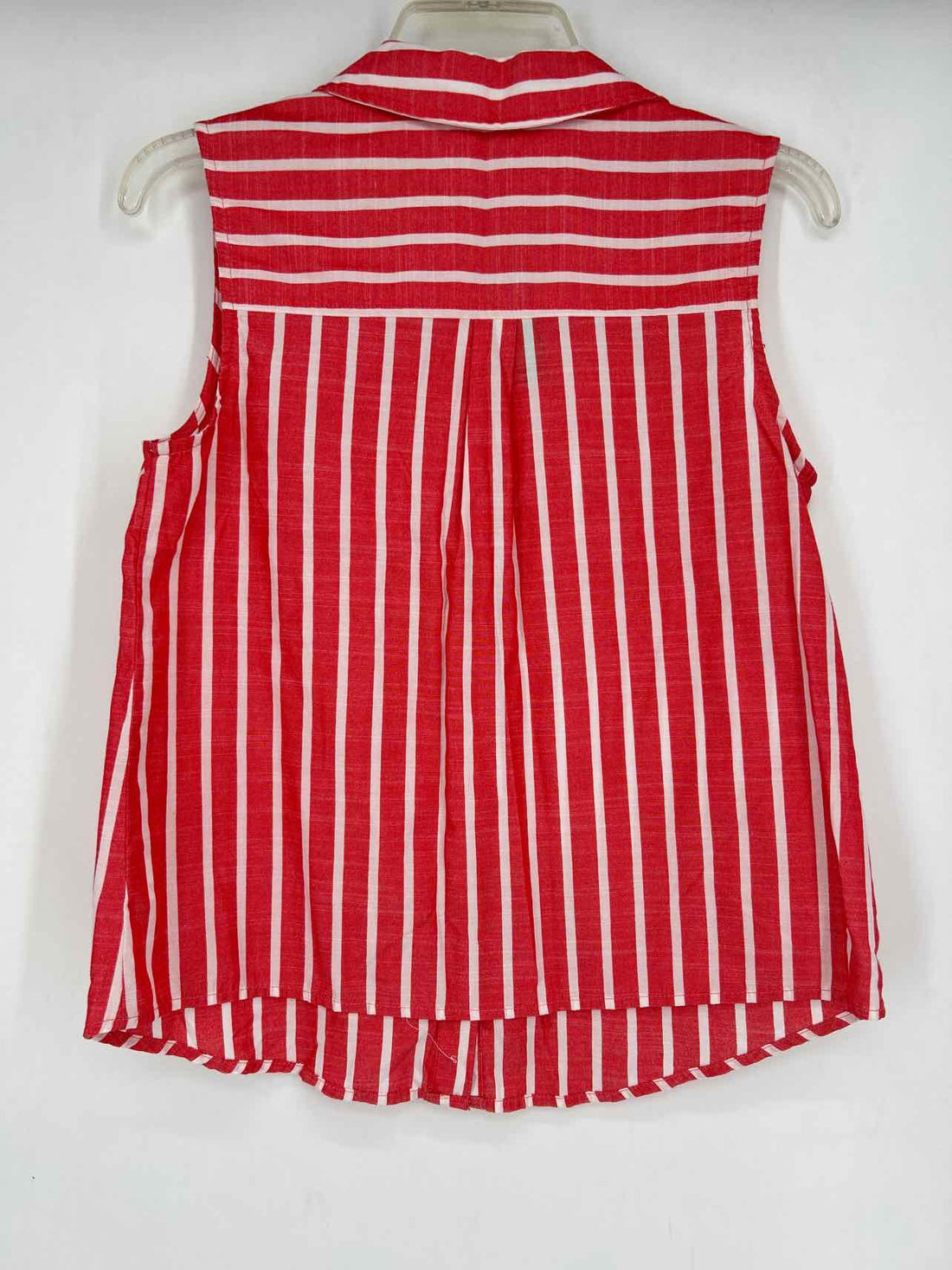 Draper James Size S Red & White Striped Sleeveless