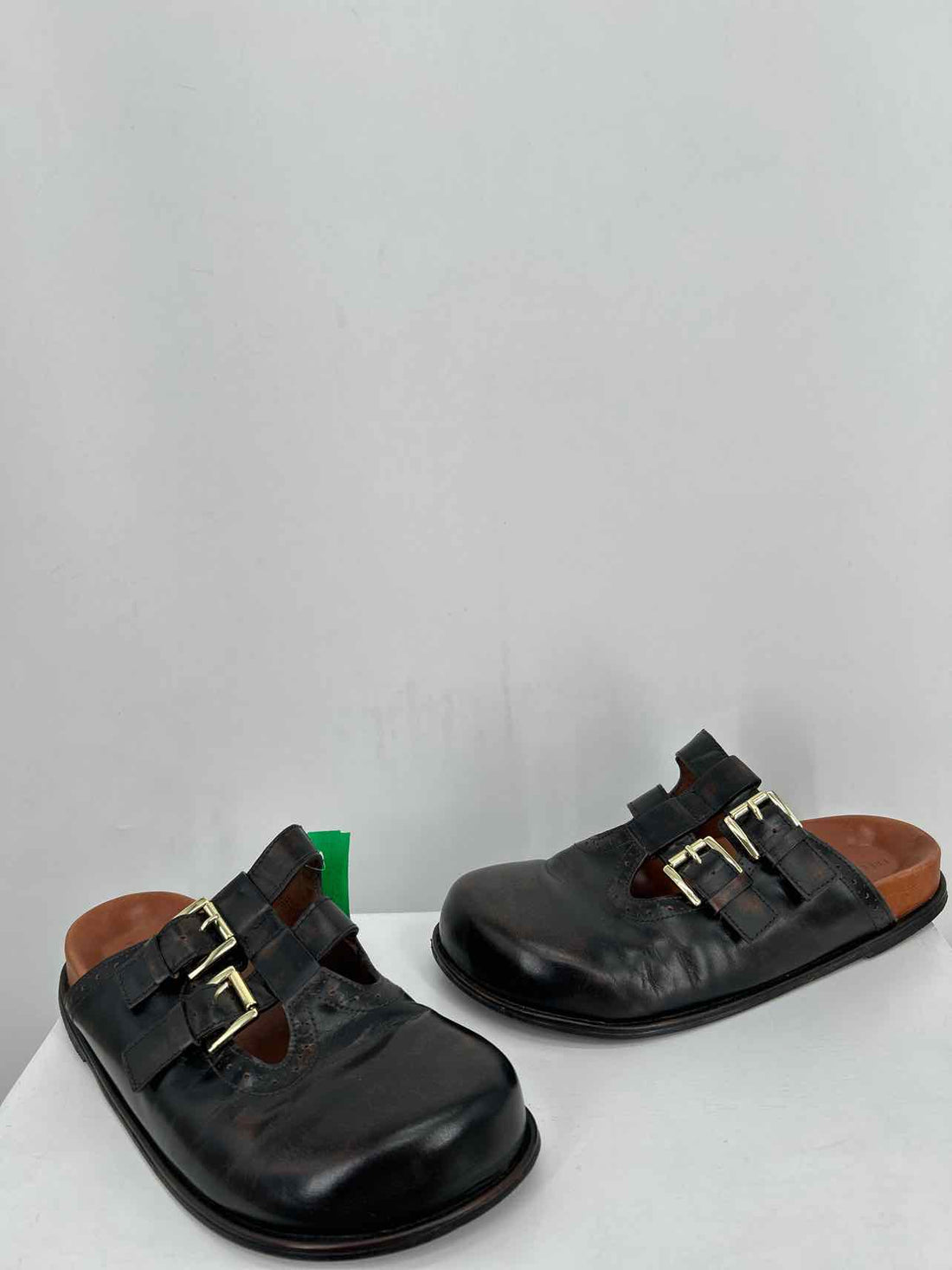 Free People Women Size 7.5 Black Leather Mules