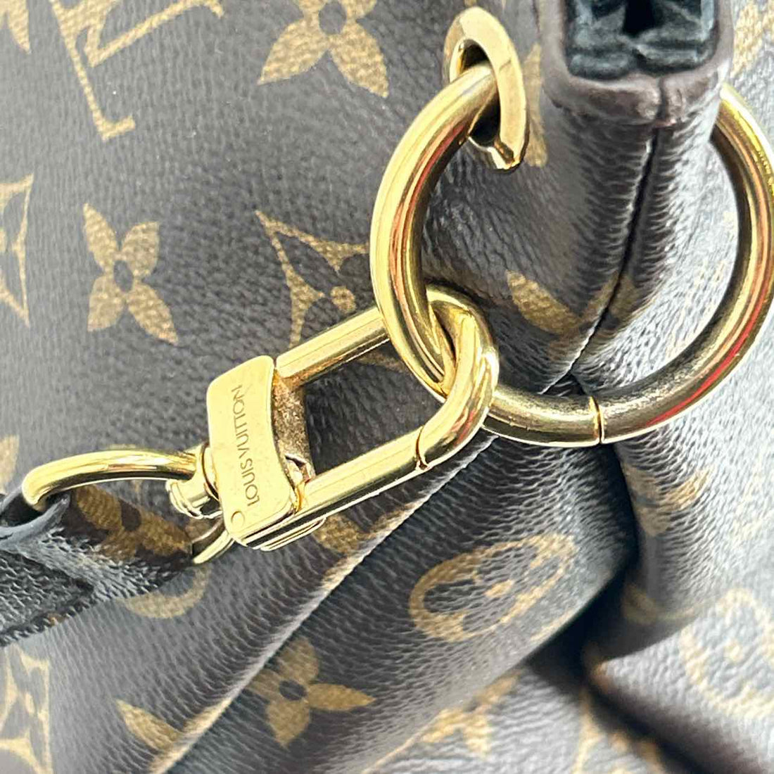 Louis Vuitton Pallas MM Brown Monogram Satchel LUXURY