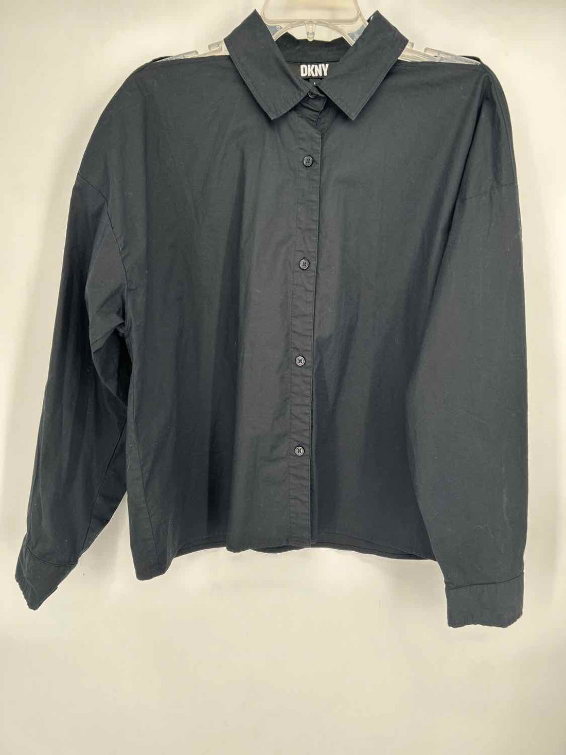 DKNY Size L Black Long Sleeve