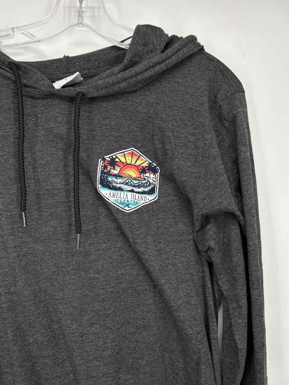Prairie Mountain Size L Gray Hoodie