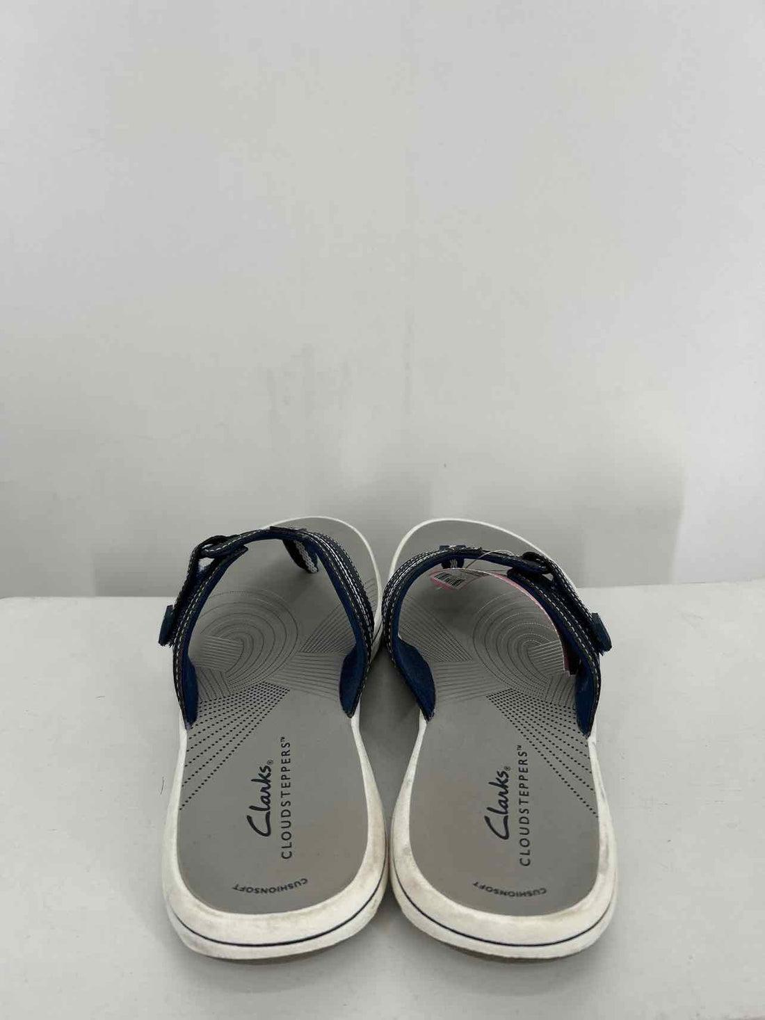 Clarks Women Size 6 Navy & White Sandals