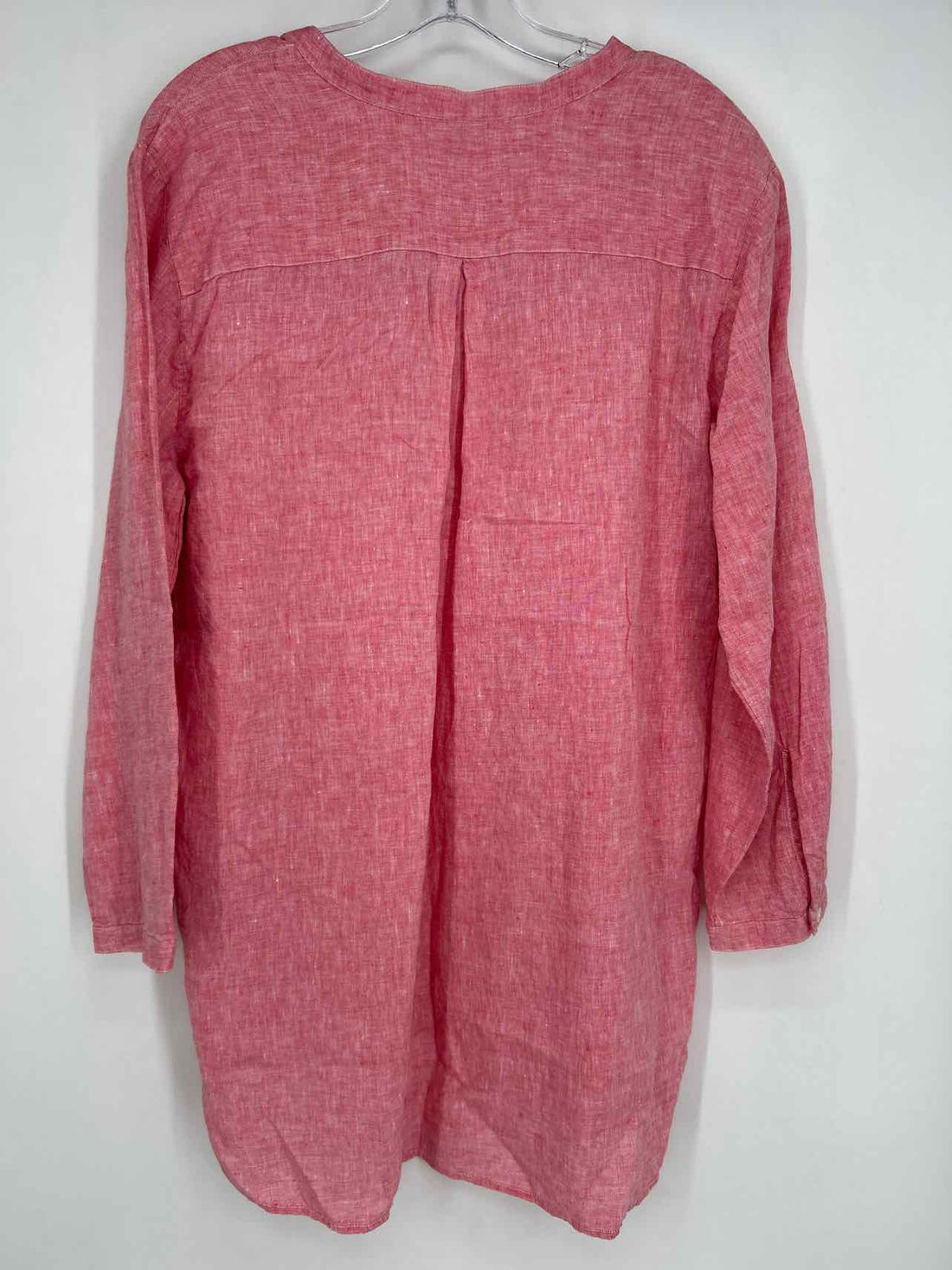 L L Bean Size XL Red Linen Long Sleeve