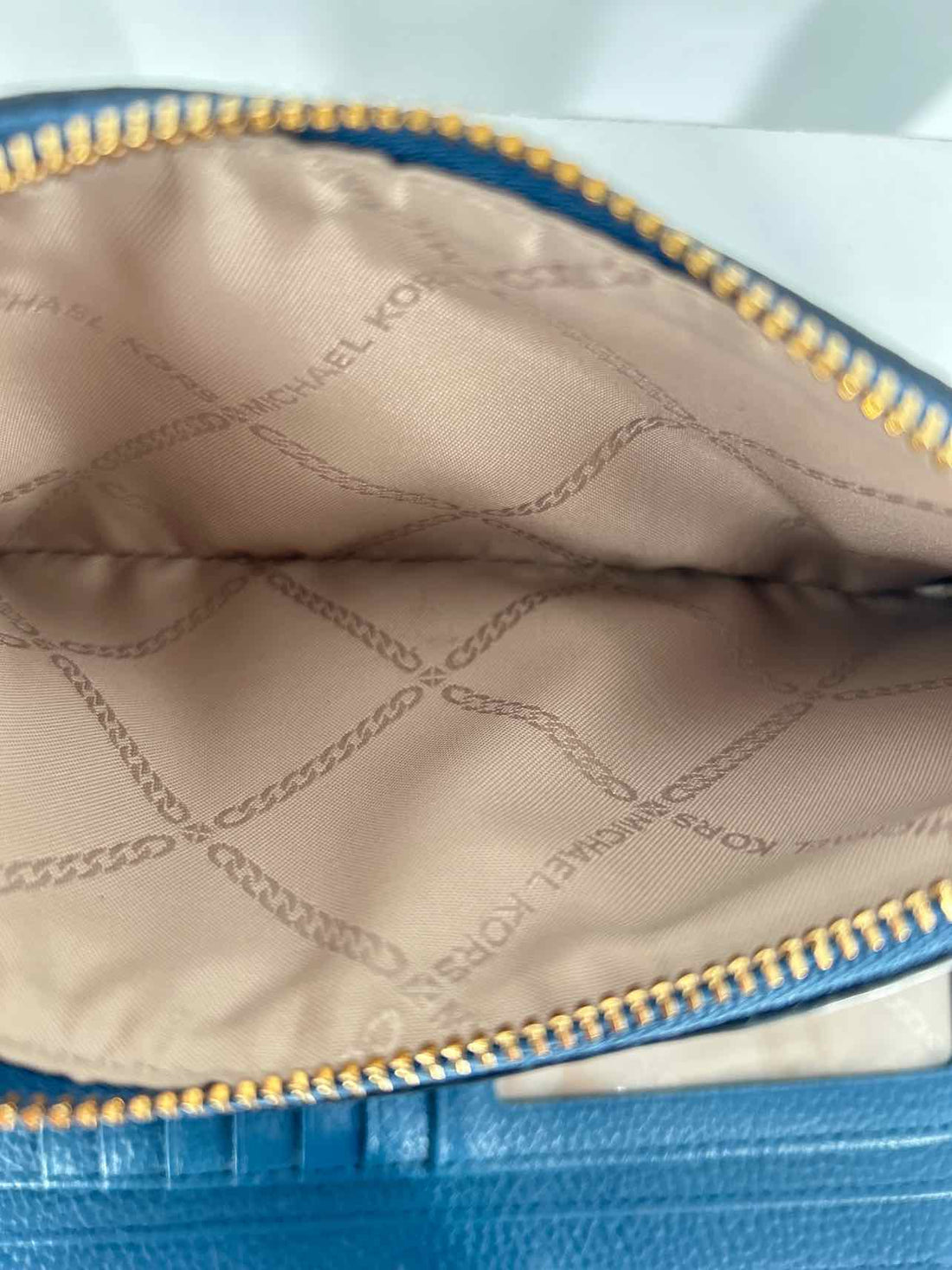 Michael Kors Navy Leather Pre Owned Wallet