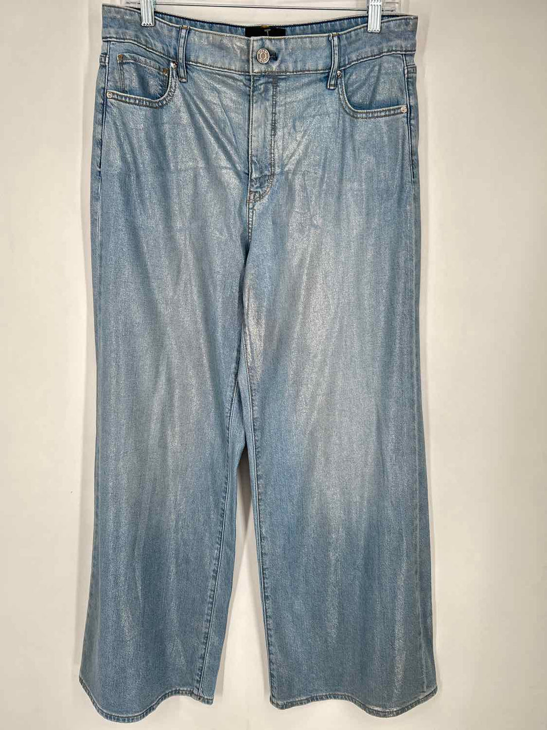White House Black Market Size 10S Light Wash Shimmer Jeans
