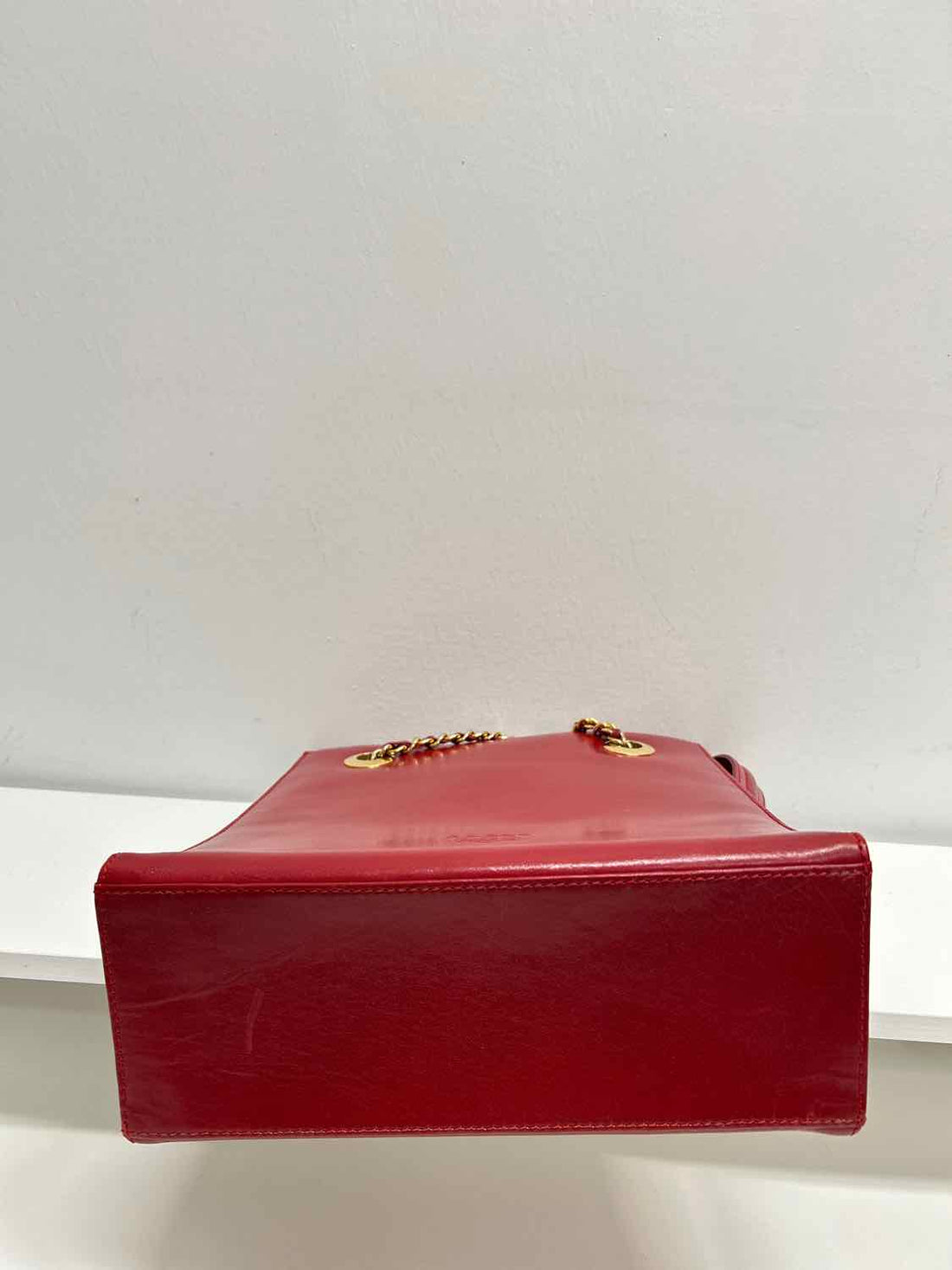Jane Shilton Red Leather Vintage Shoulder