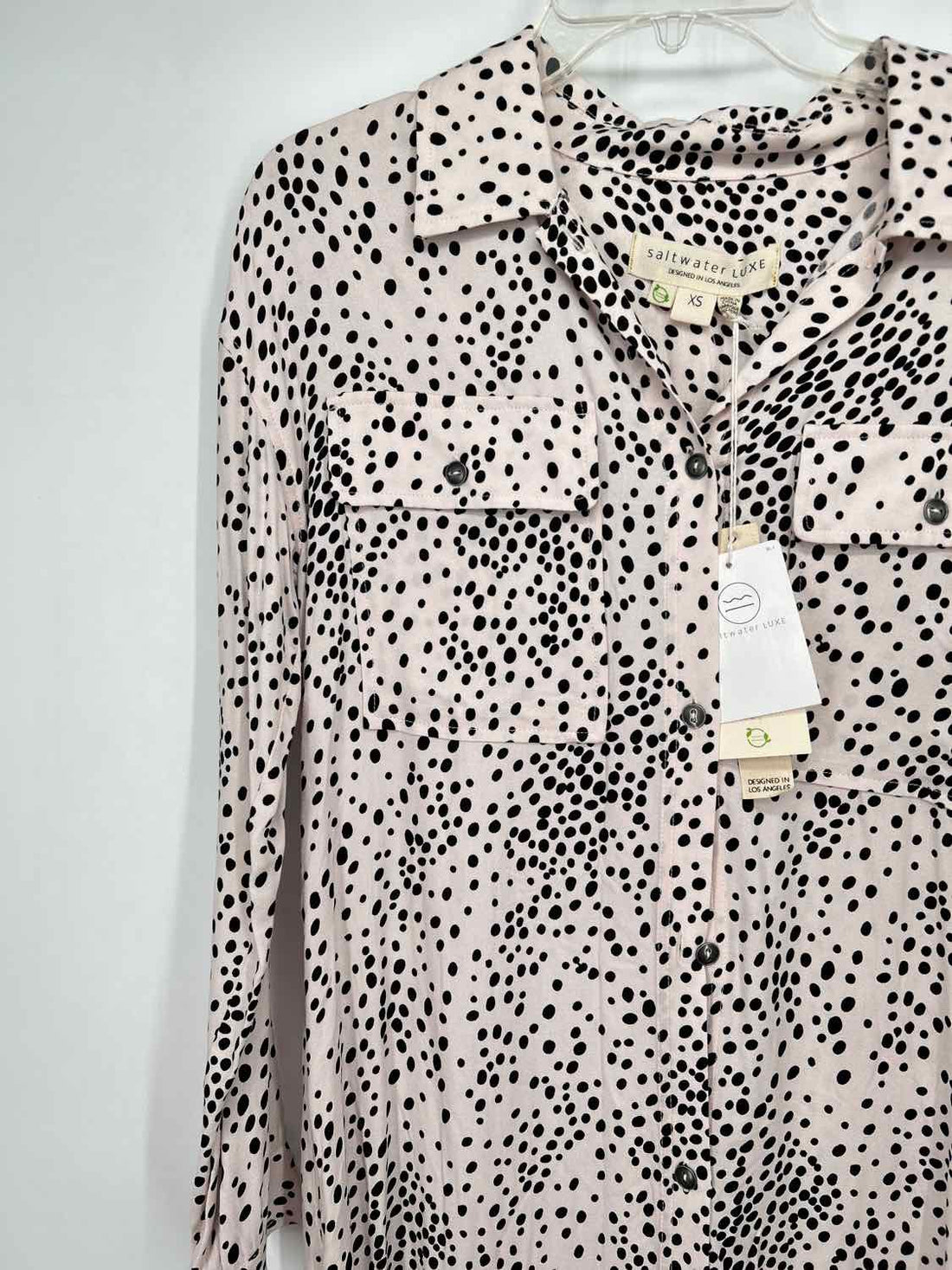 Saltwater Luxe Size XS Pale Pink & Black NWT Dress