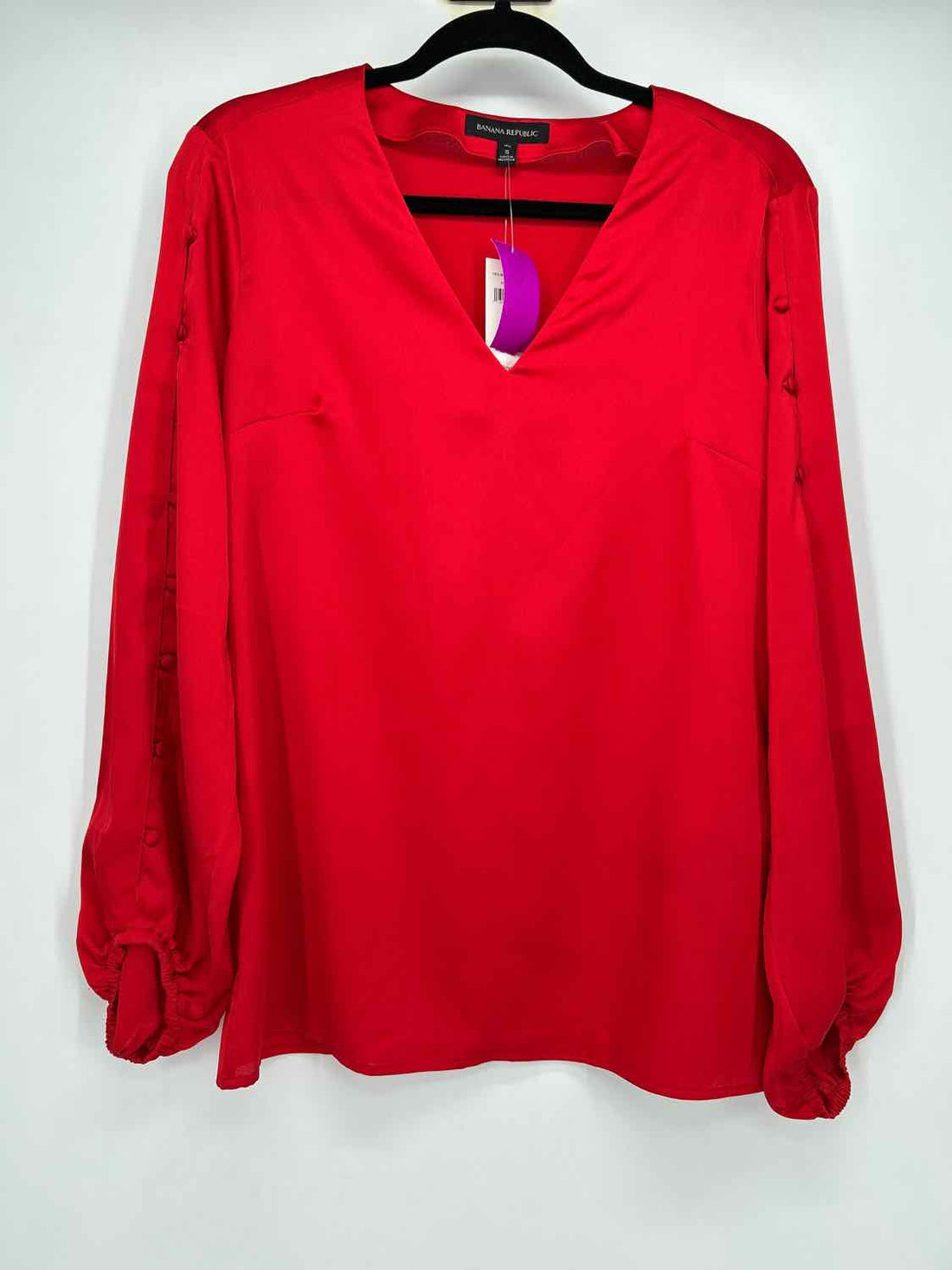 Banana Republic Size S Tall Red NWT Long Sleeve