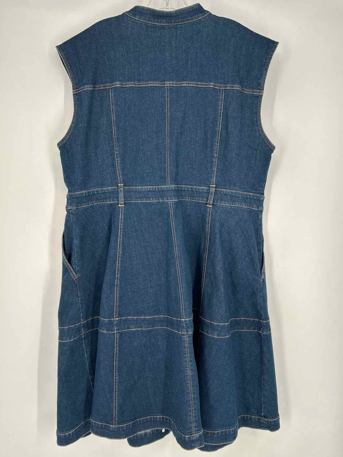 Eloquii Size 18 Dark Wash Denim Short Sleeve Dress