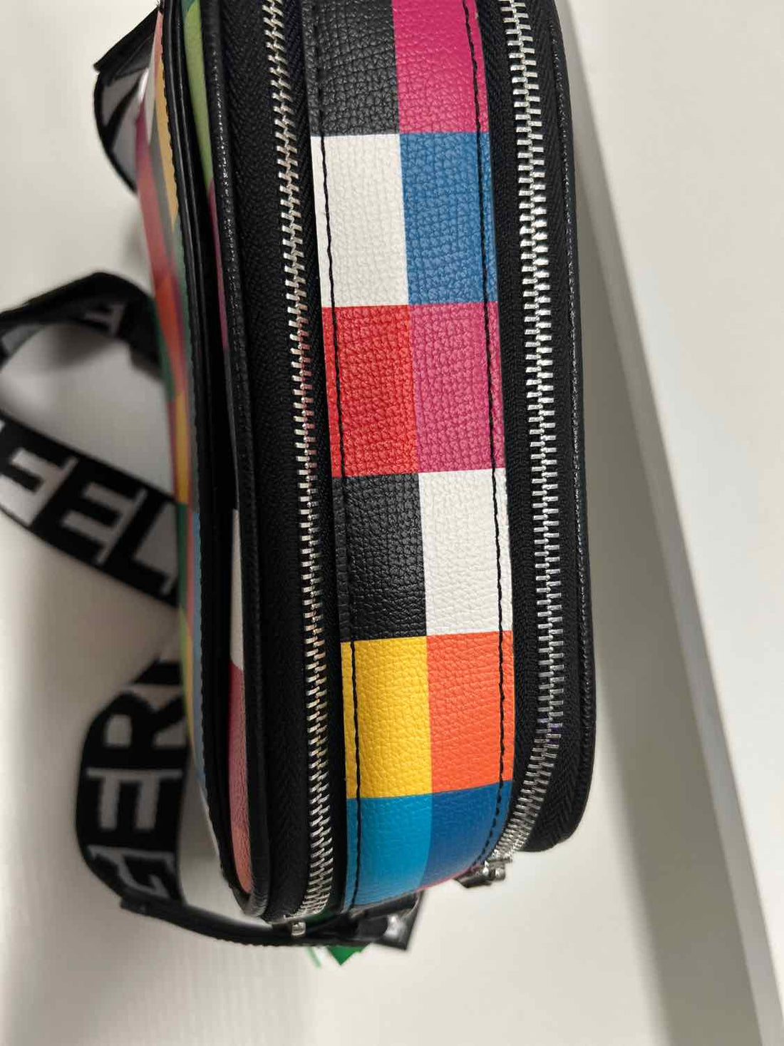 Karl Lagerfeld Rainbow Print Leather NWT Crossbody