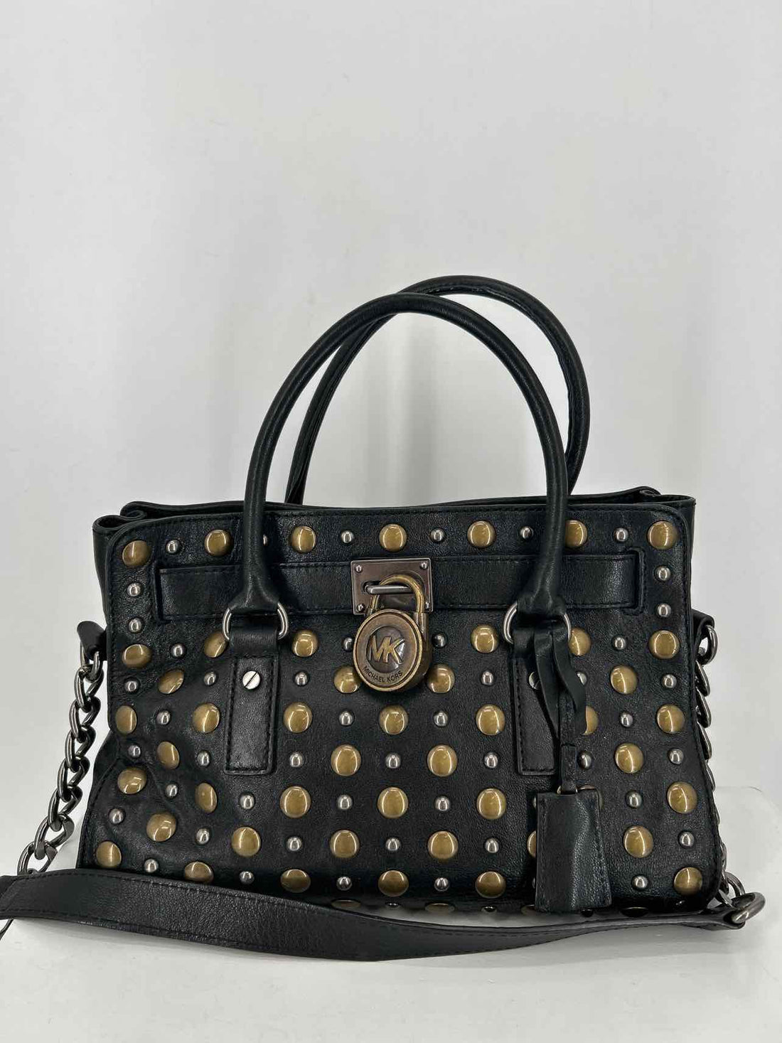 Michael Kors Black Leather Pre Owned Satchel