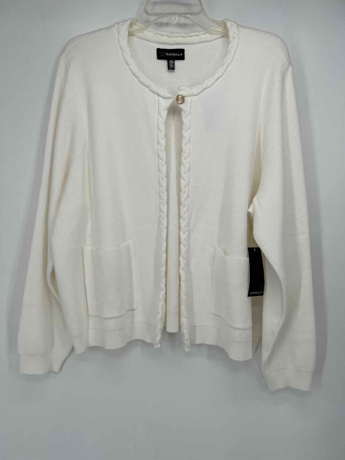 Rafaella Size XL White NWT Cardigan