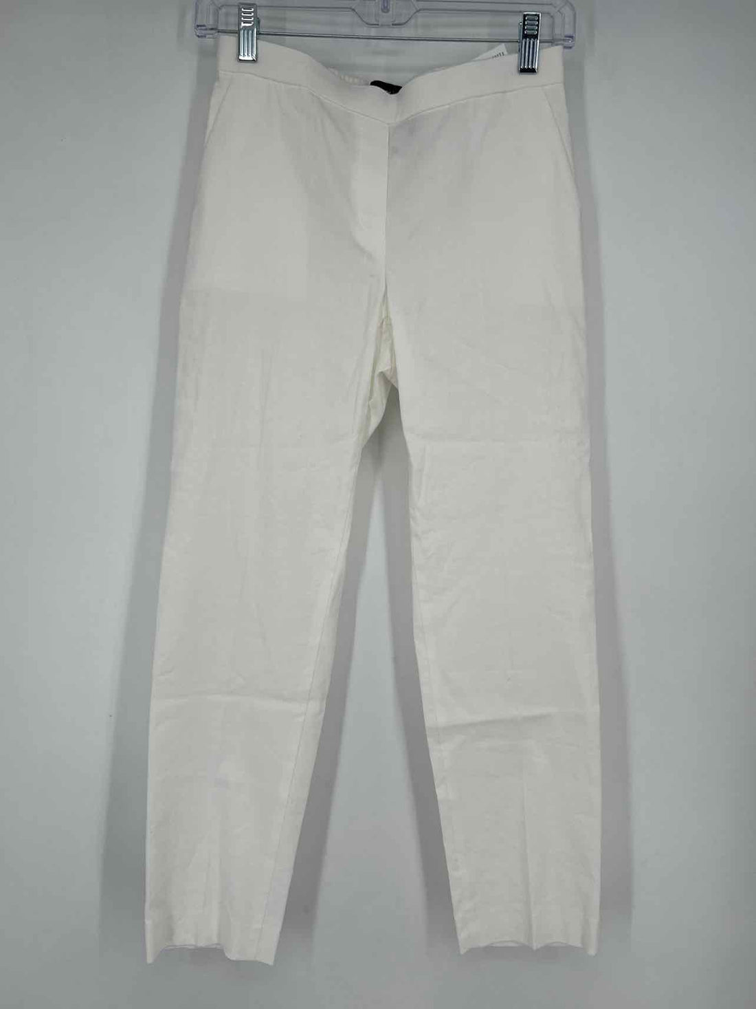 Theory Size 0 White Linen Blend Pants