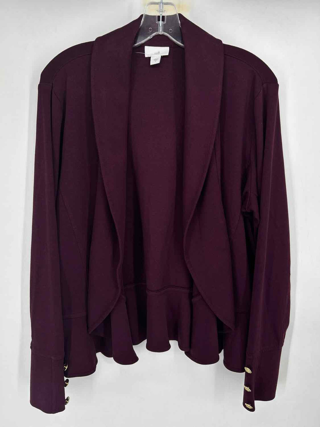 J Jill Size L Burgandy Blazer