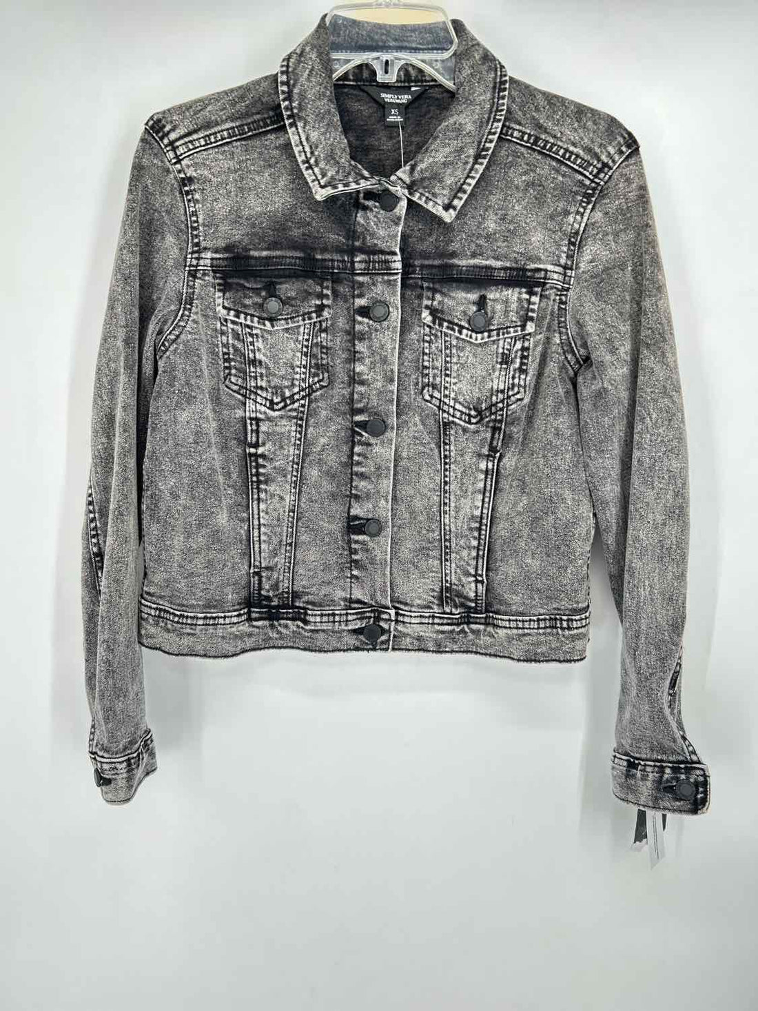 Simply Vera Size XS Charcoal Denim Jacket