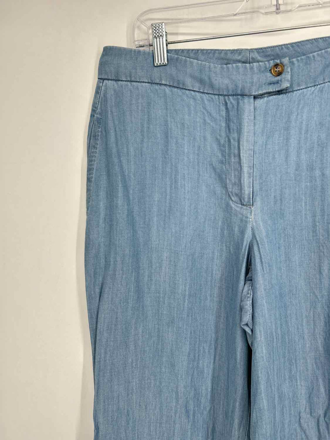 Ecru Size 8 Chambray Pants