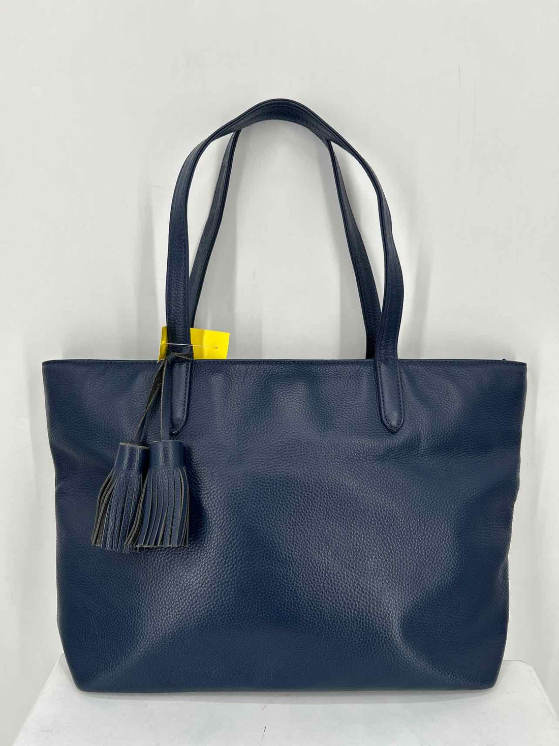 Onna Ehrlich Navy Pebbled Leather Tote