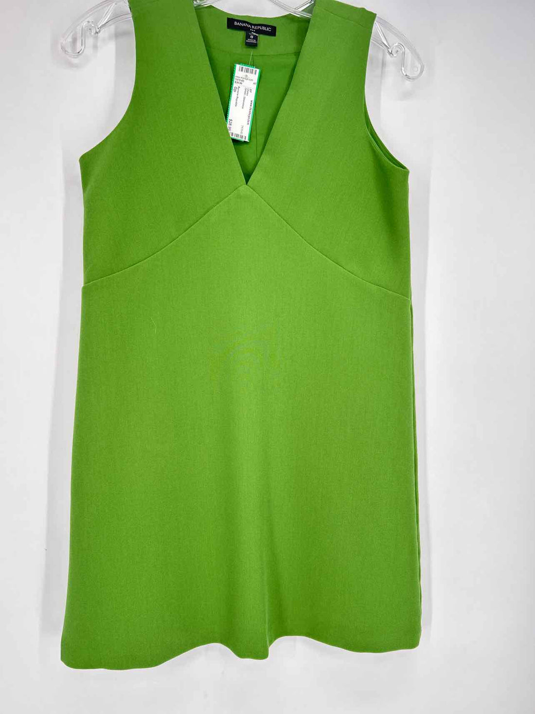 Banana Republic Size 0p Green Sleeveless Dress