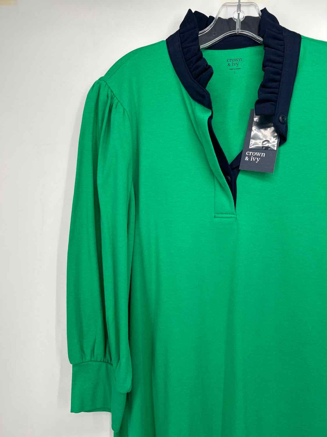 Crown & Ivy Size L Green NWT Dress
