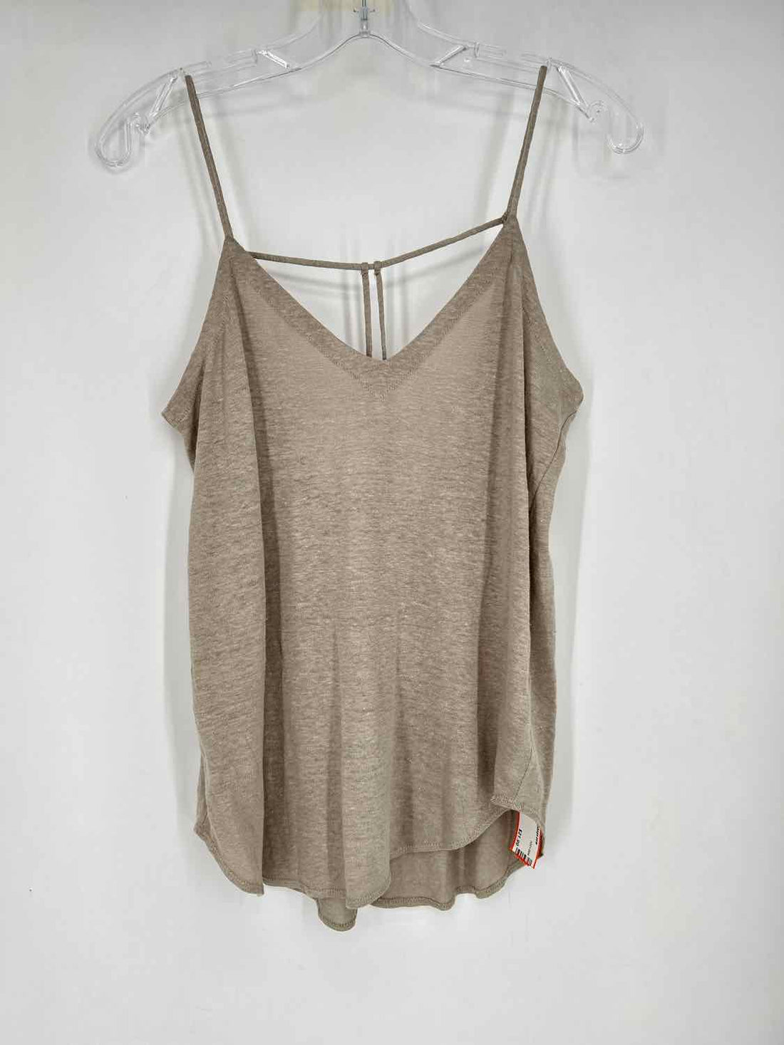 Chaser Size S Brown Linen Tank Top