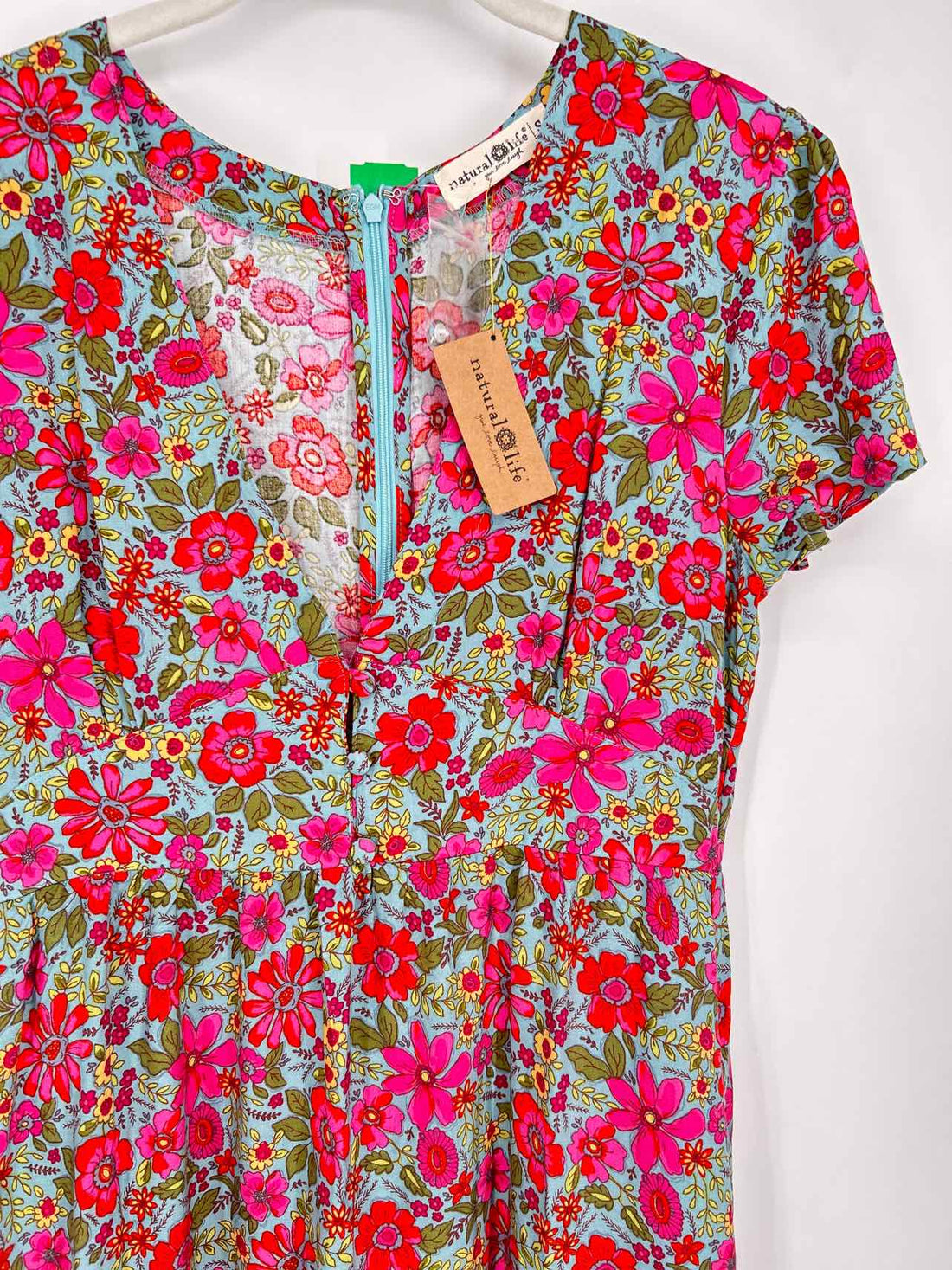 Natural Life Size S Blue Floral NWT Maxi
