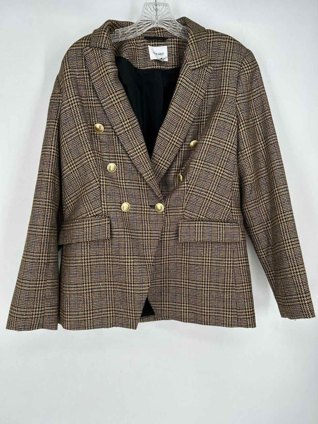 Nine West Size M Gold & Black Blazer