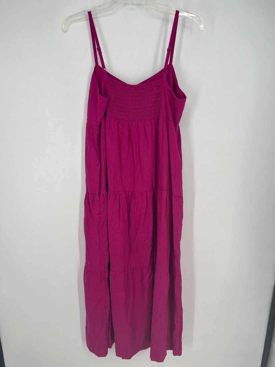Cabi Size S Magenta Linen/Rayon Sleeveless Dress